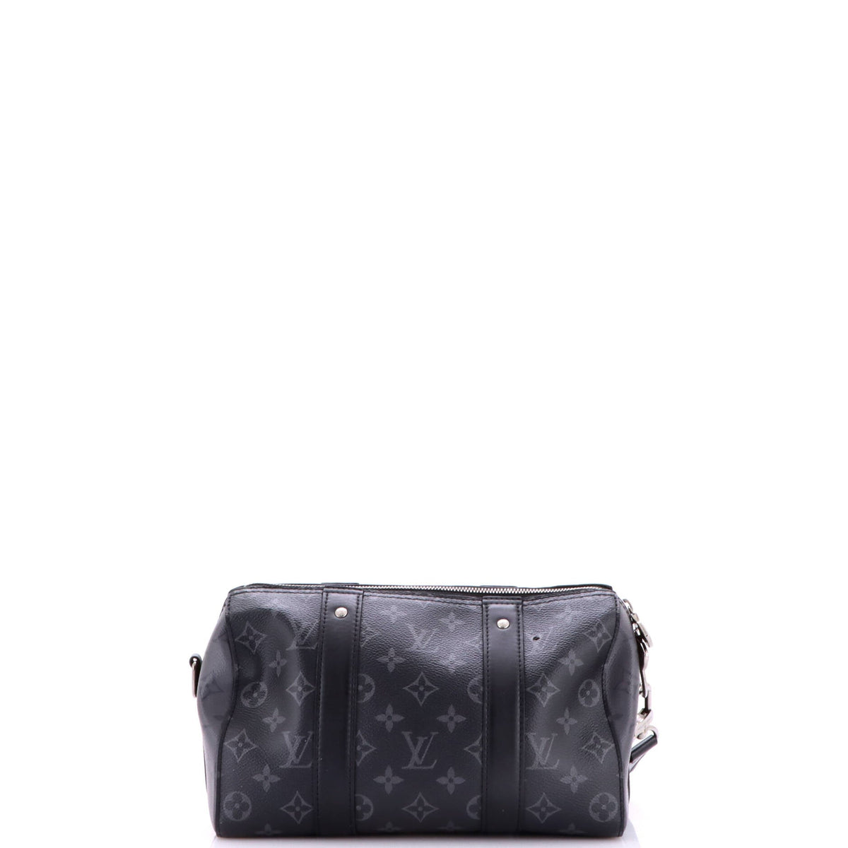 City Keepall Bag Reverse Monogram Eclipse Canvas