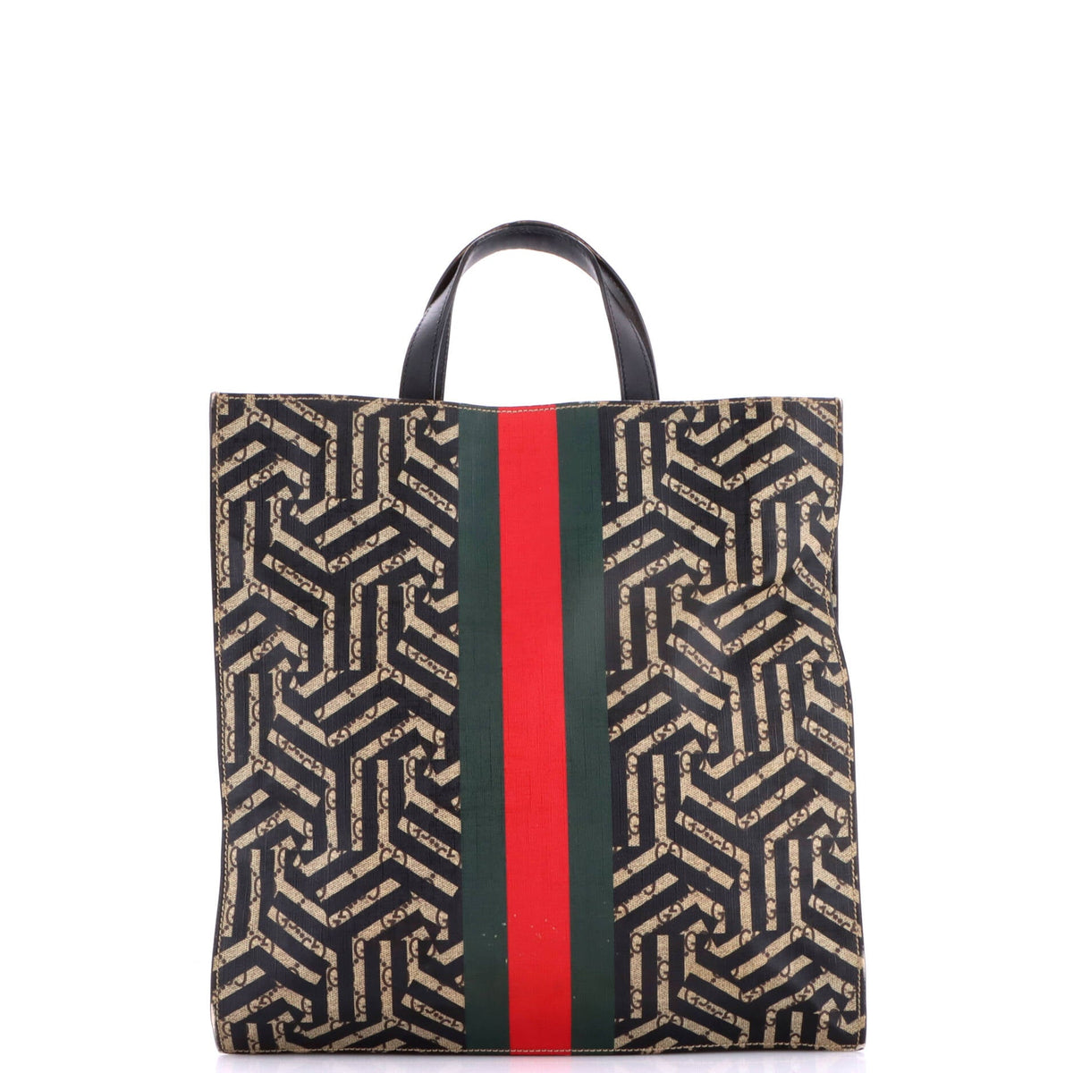 Convertible Soft Open Tote Caleido GG Coated Canvas