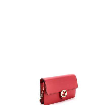 Interlocking Wallet on Chain Leather
