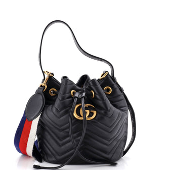 GG Marmont Bucket Bag Matelasse Leather Small