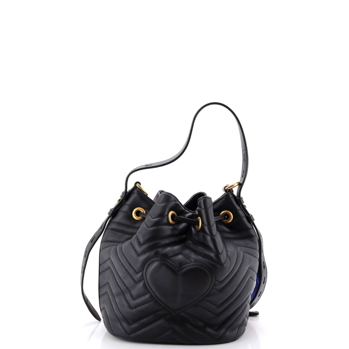 GG Marmont Bucket Bag Matelasse Leather Small