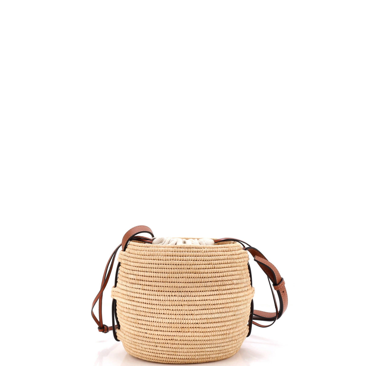 x Paula Ibiza Beehive Basket Bag Woven Raffia Small