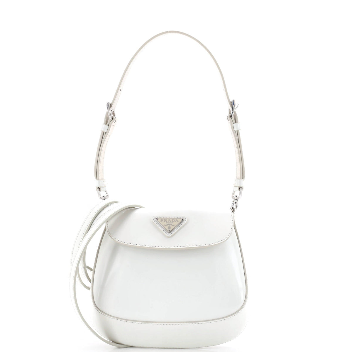 Cleo Flap Shoulder Bag Spazzolato Leather Mini