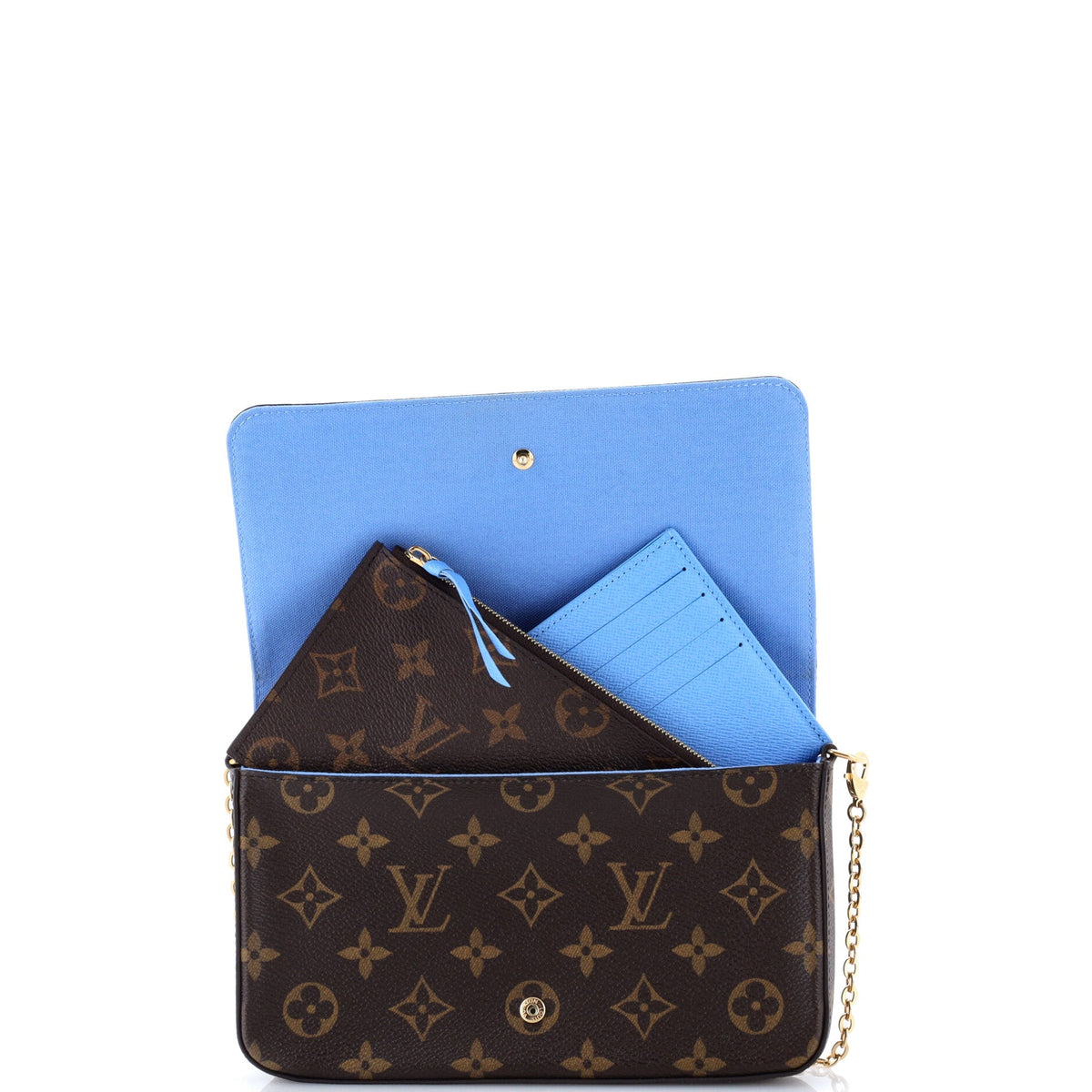 Felicie Pochette Limited Edition Vivienne Xmas Monogram Canvas