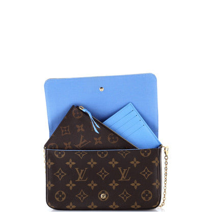 Felicie Pochette Limited Edition Vivienne Xmas Monogram Canvas