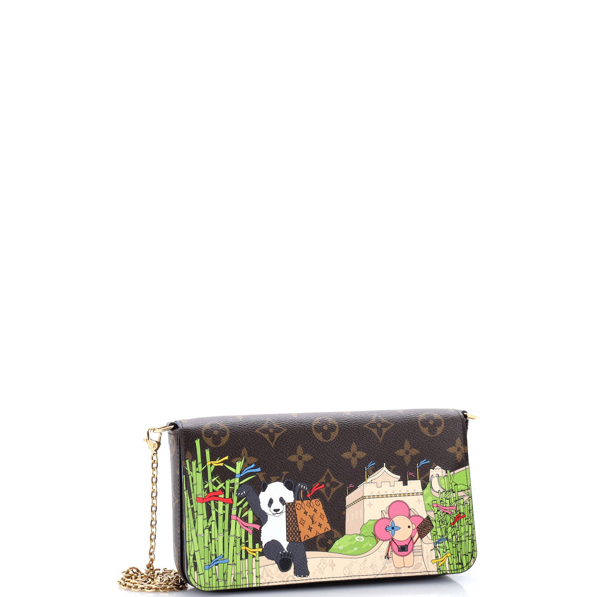 Felicie Pochette Limited Edition Vivienne Xmas Monogram Canvas