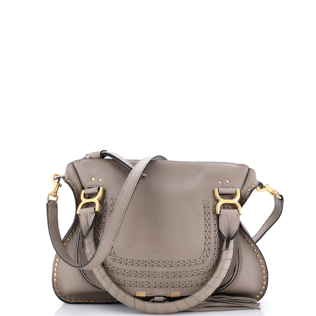 Marcie Satchel Studded Leather Medium