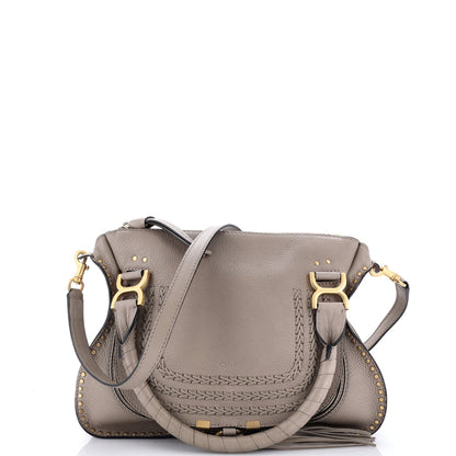 Marcie Satchel Studded Leather Medium