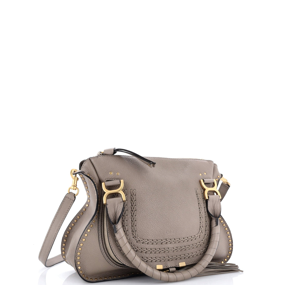 Marcie Satchel Studded Leather Medium