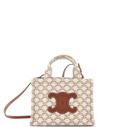 Cabas Thais Tote Triomphe Printed Canvas Small