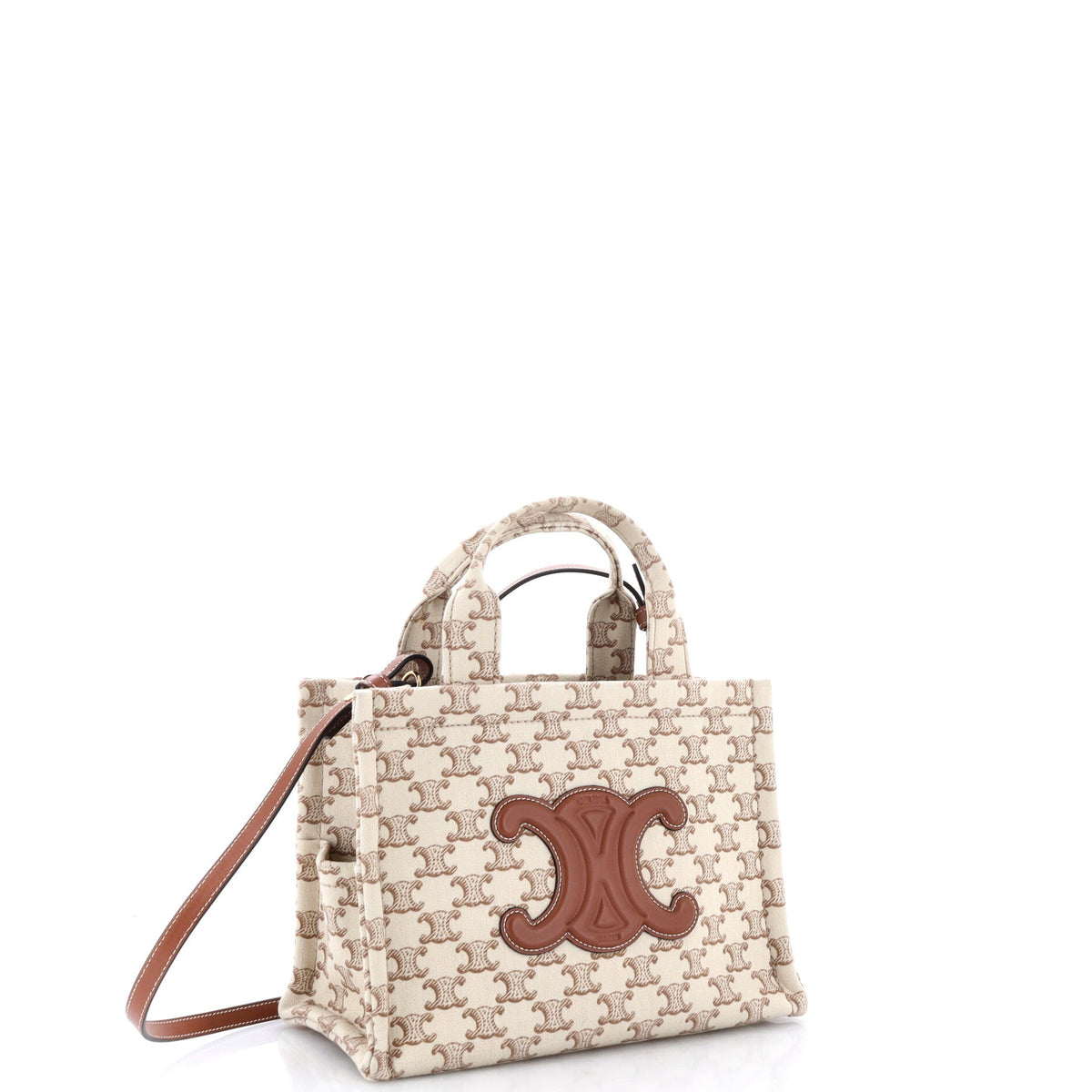 Cabas Thais Tote Triomphe Printed Canvas Small