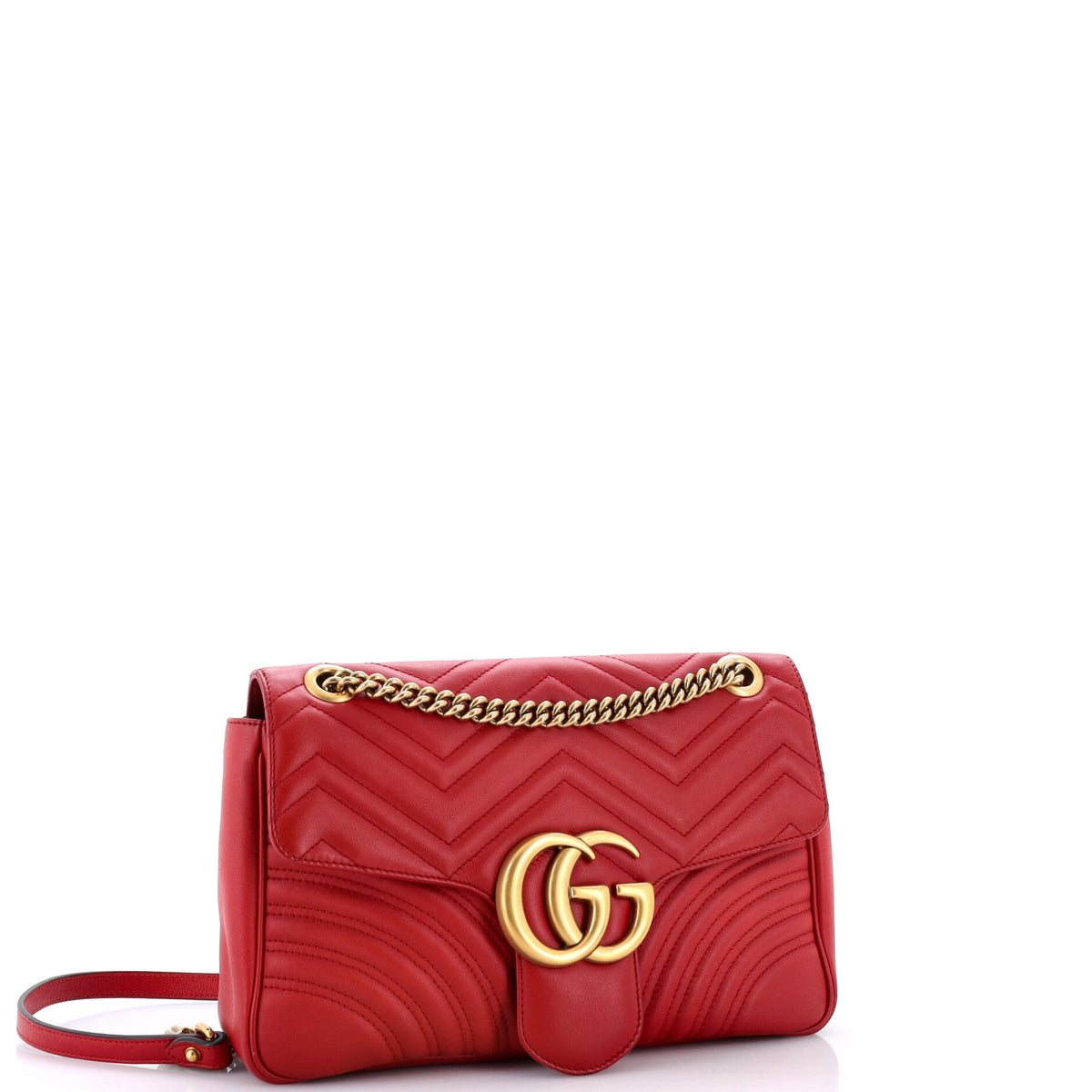 GG Marmont Flap Bag Matelasse Leather Medium