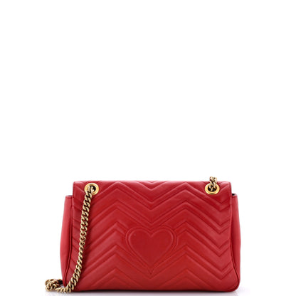 GG Marmont Flap Bag Matelasse Leather Medium