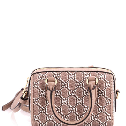 Ophidia Convertible Top Handle Bag GG Shadow Coated Canvas Super Mini