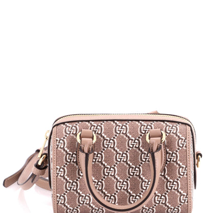 Ophidia Convertible Top Handle Bag GG Shadow Coated Canvas Super Mini