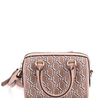 Ophidia Convertible Top Handle Bag GG Shadow Coated Canvas Super Mini