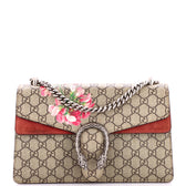 Dionysus Bag Blooms Print GG Coated Canvas Small