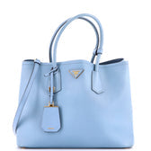 Cuir Double Tote Saffiano Leather Medium