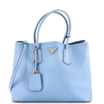 Cuir Double Tote Saffiano Leather Medium
