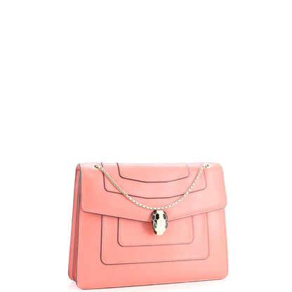 Serpenti Forever Square Shoulder Bag Leather Medium