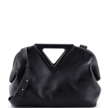 Point Shoulder Bag Leather Medium