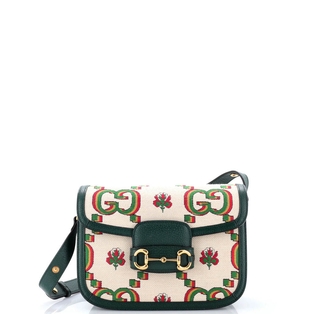 Horsebit 1955 Shoulder Bag GG Print Jacquard Small