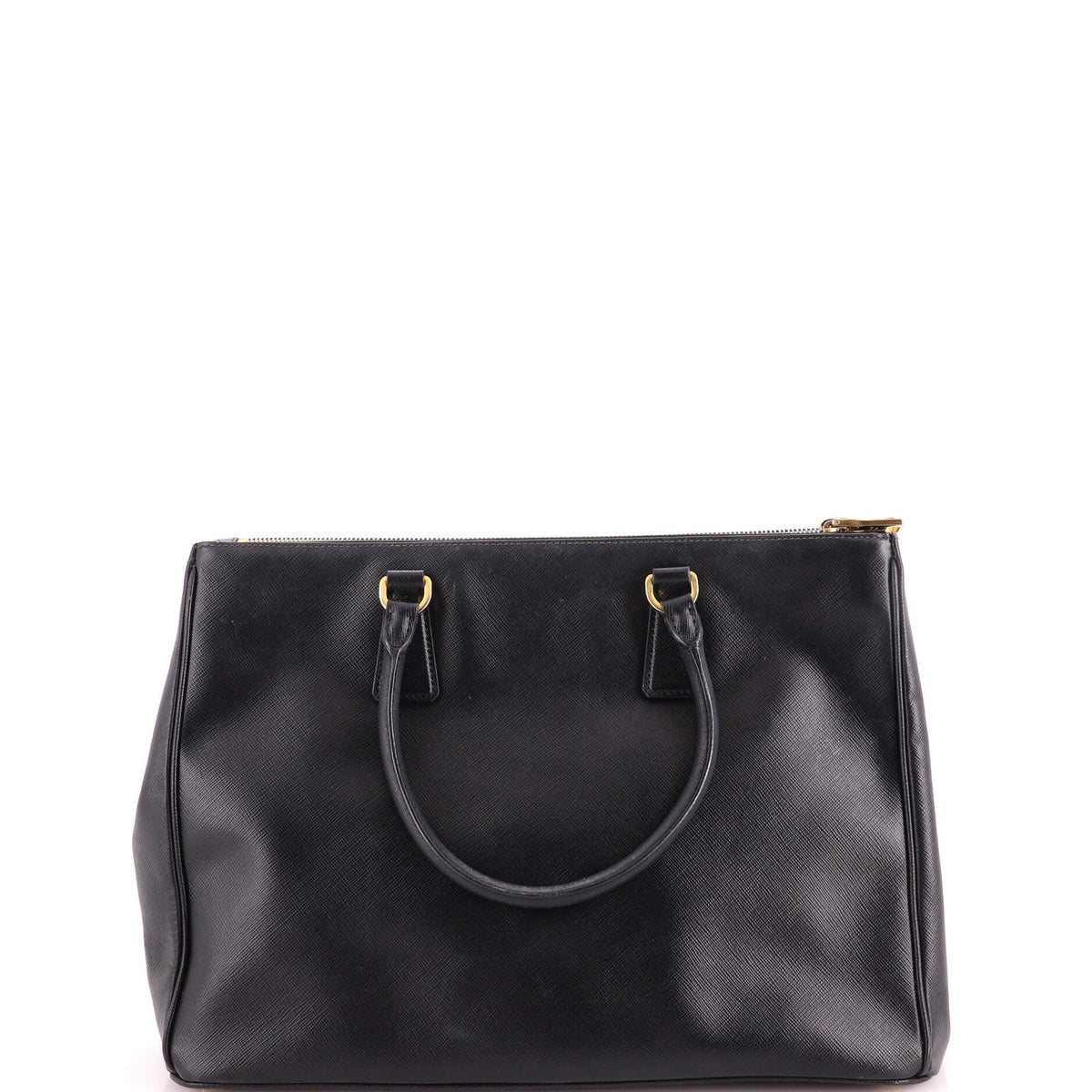 Double Zip Lux Tote Saffiano Leather Large