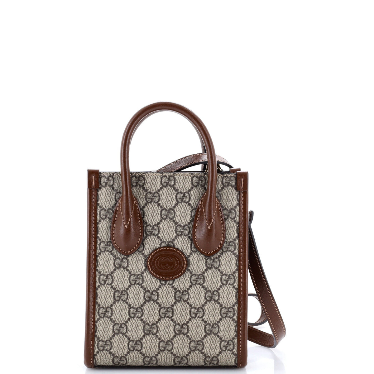 Interlocking G Patch Tote GG Coated Canvas Mini