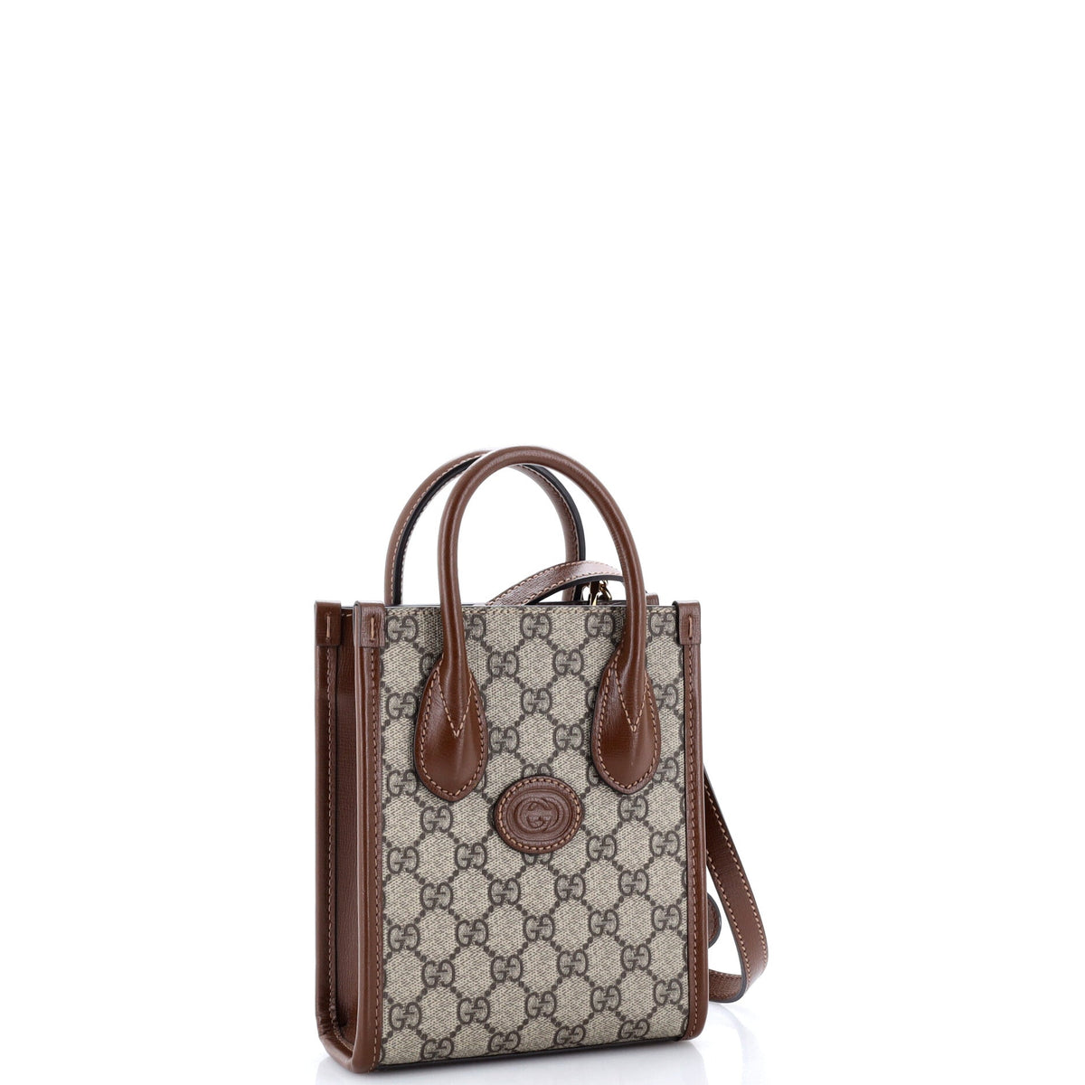 Interlocking G Patch Tote GG Coated Canvas Mini