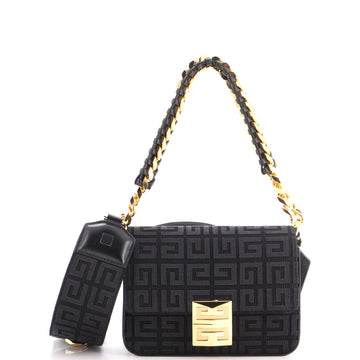 4G Woven Chain Top Handle Bag 4G Canvas Small