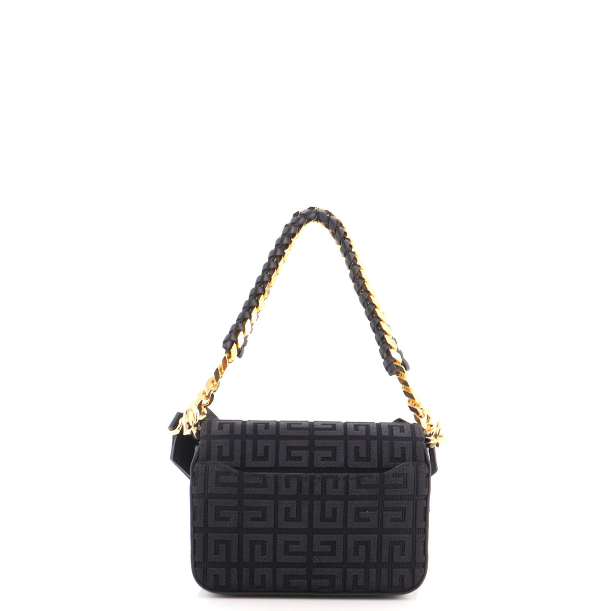 4G Woven Chain Top Handle Bag 4G Canvas Small