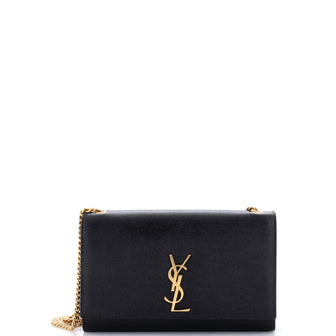 Classic Monogram Crossbody Bag Grainy Leather Medium