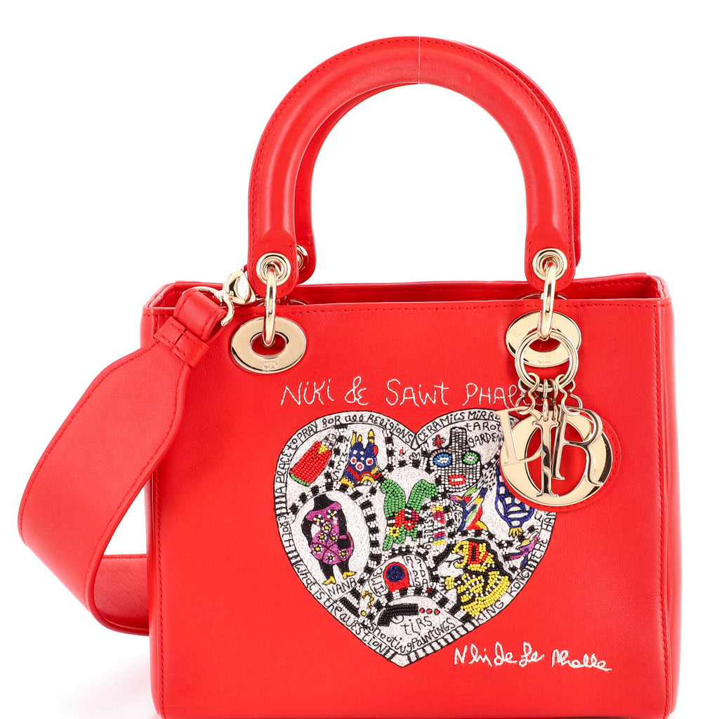 Lady Dior Bag Limited Edition Niki de Saint Phalle Embroidered Leather Medium