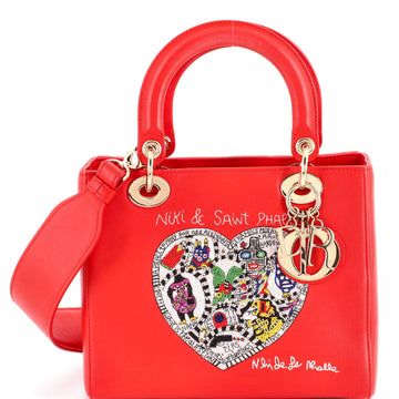 Lady Dior Bag Limited Edition Niki de Saint Phalle Embroidered Leather Medium