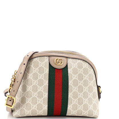 Ophidia Dome Shoulder Bag GG Coated Canvas Small