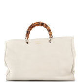 Bamboo Shopper Tote Leather Large