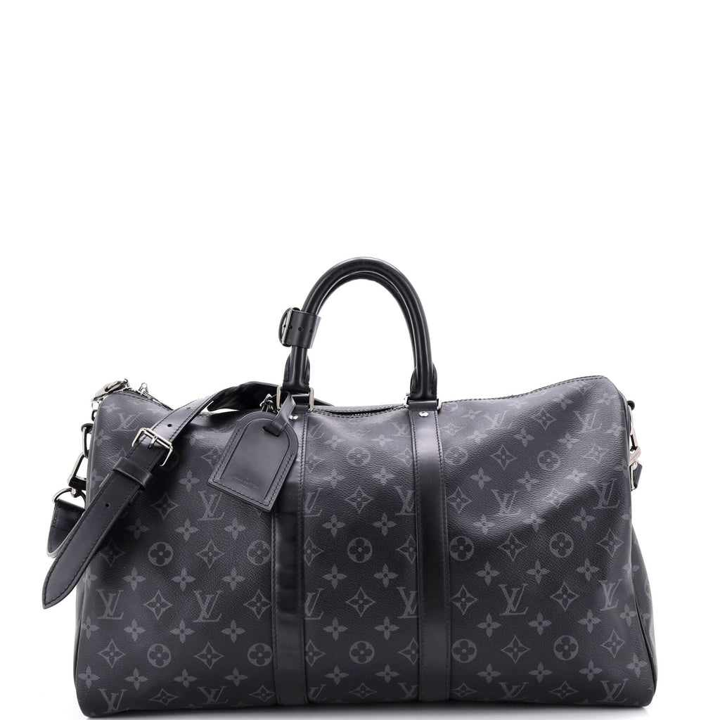Keepall Bandouliere Bag Monogram Eclipse Canvas 45