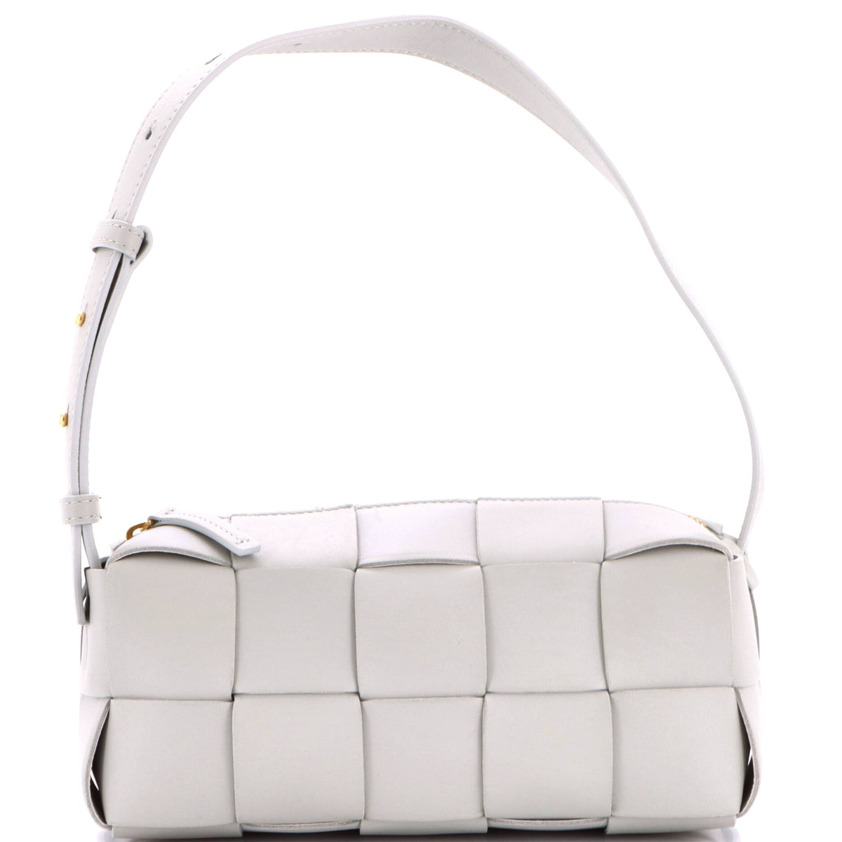 Brick Cassette Shoulder Bag Maxi Intrecciato Leather Small
