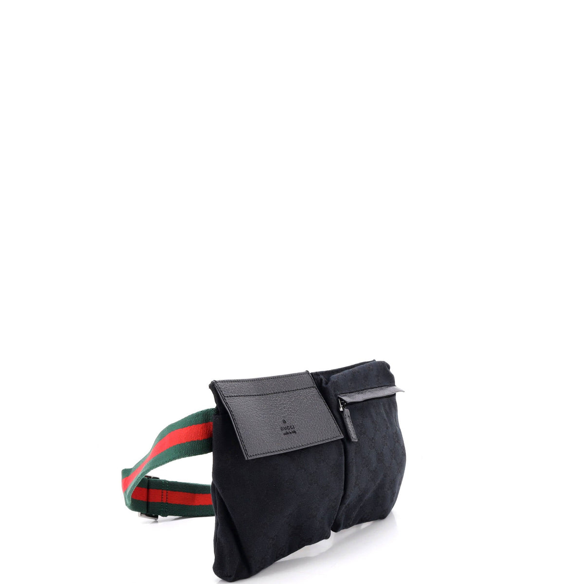 Vintage Double Belt Bag GG Canvas with Leather