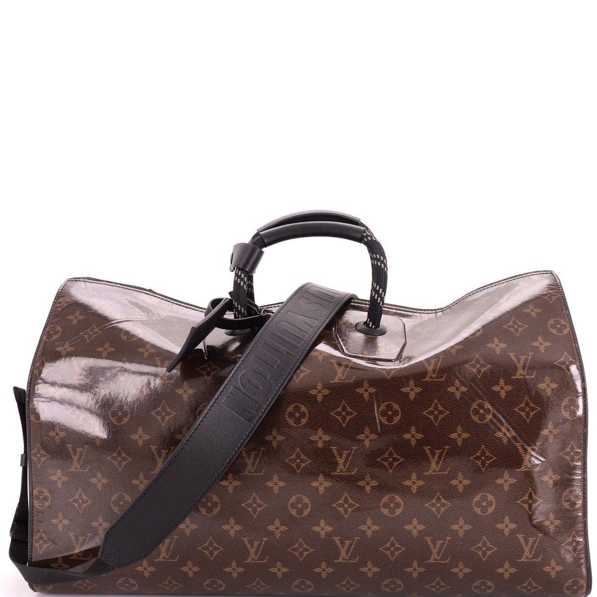 Keepall Bandouliere Bag Limited Edition Monogram Glaze Canvas 50
