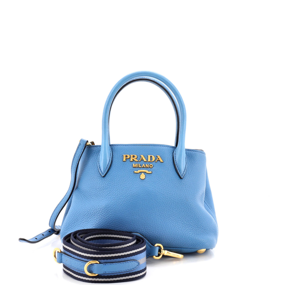 Dual Strap Zip Tote Vitello Daino Mini