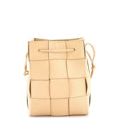 Cassette Bucket Bag Maxi Intrecciato Leather Small