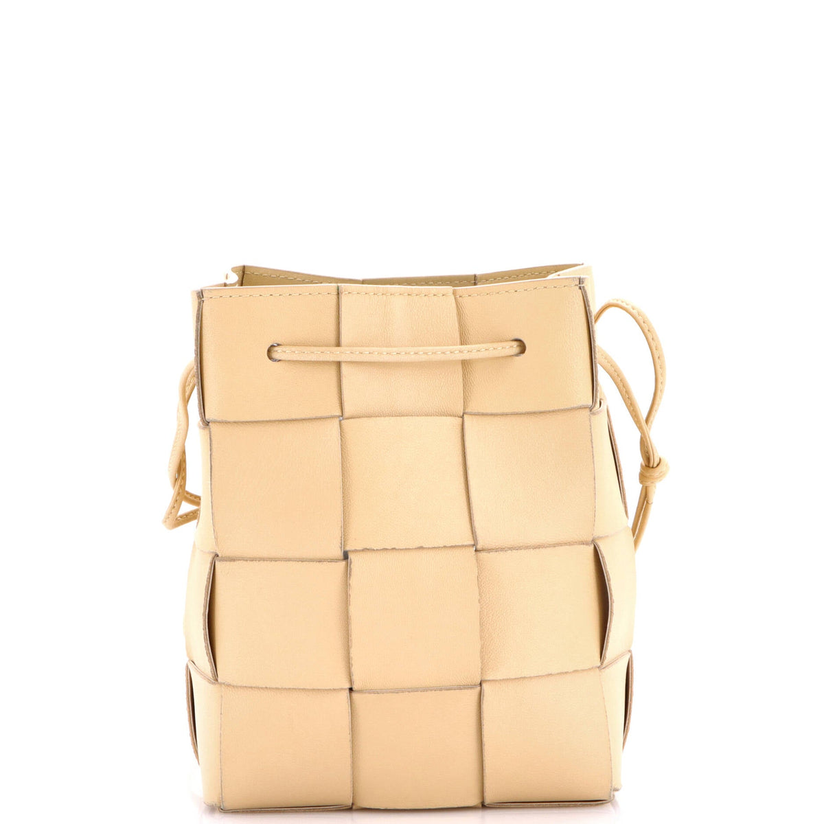 Cassette Bucket Bag Maxi Intrecciato Leather Small