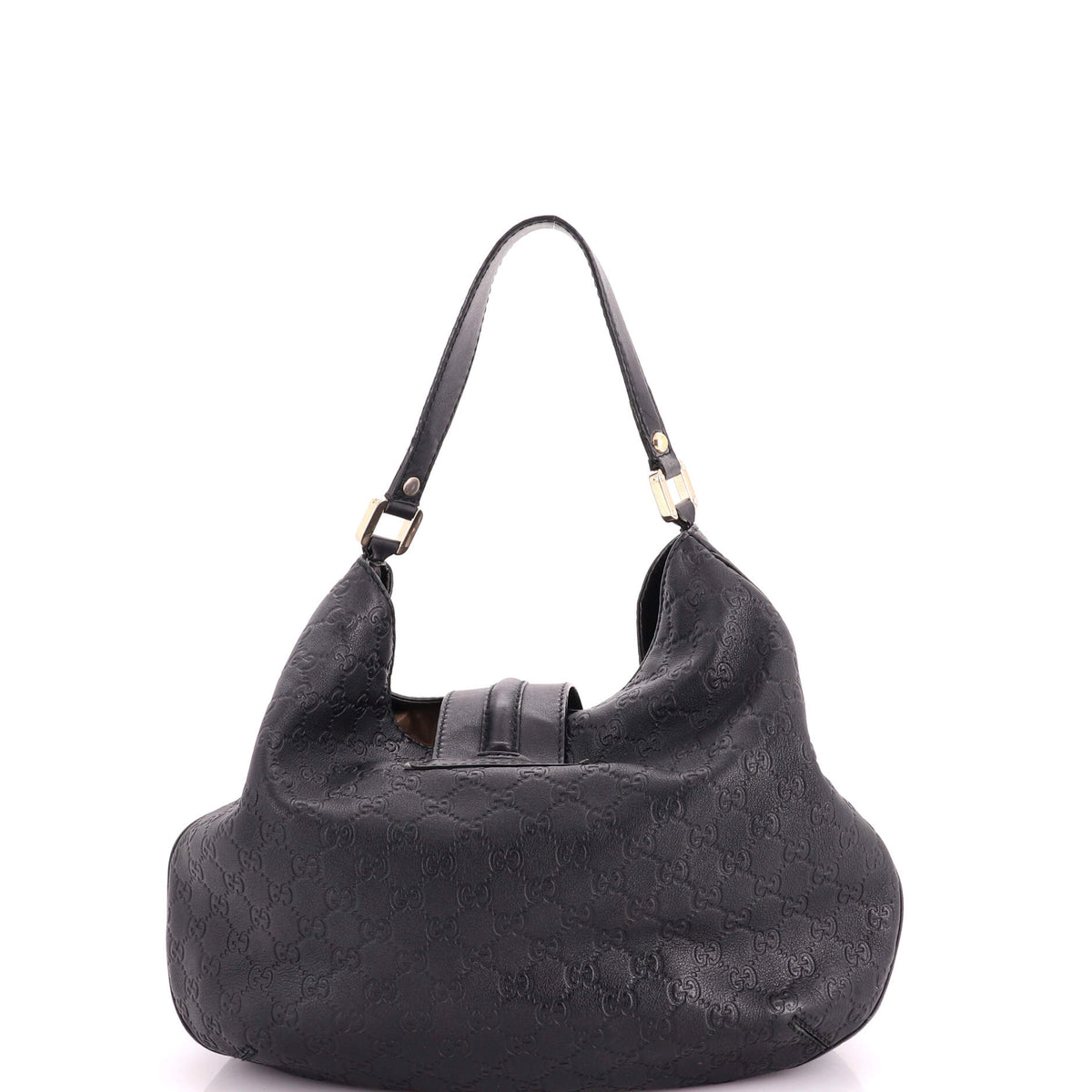 New Ladies Web Hobo Guccissima Leather Medium