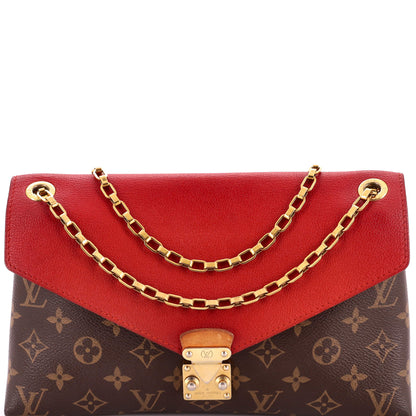 Pallas Chain Shoulder Bag Monogram Canvas and Calfskin