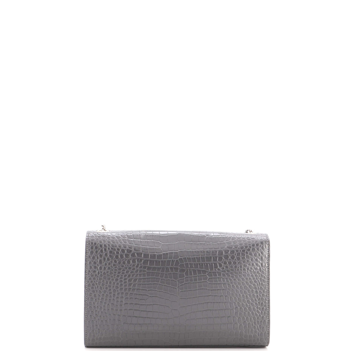 Classic Monogram Tassel Crossbody Bag Crocodile Embossed Leather Medium