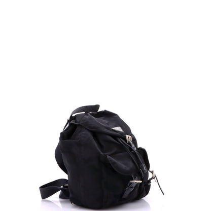 Double Front Pocket Backpack Tessuto Small