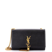 Classic Monogram Tassel Crossbody Bag Leather Medium
