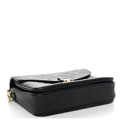 Louis Vuitton Monogram Empreinte Pochette Metis Bag Black