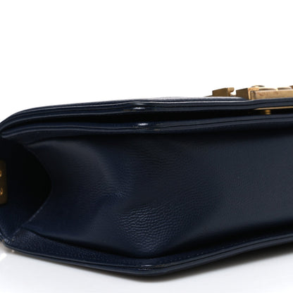 Chanel Caviar Quilted Small Boy Flap Navy